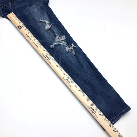 American Eagle Women's Skinny Jeans Super Stretch Distressed size 4 length 28" - Picture 5 of 12